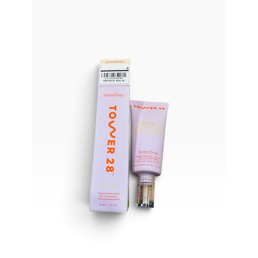 Tower 28 SunnyDays SPF 30 Tinted Mineral Sunscreen 05 Fairfax 1 oz New